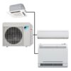2 Zone Daikin 18.9 SEER R410A Inverter Driven Heat Pump Ductless Mini-Split System (Up to 24K BTU)