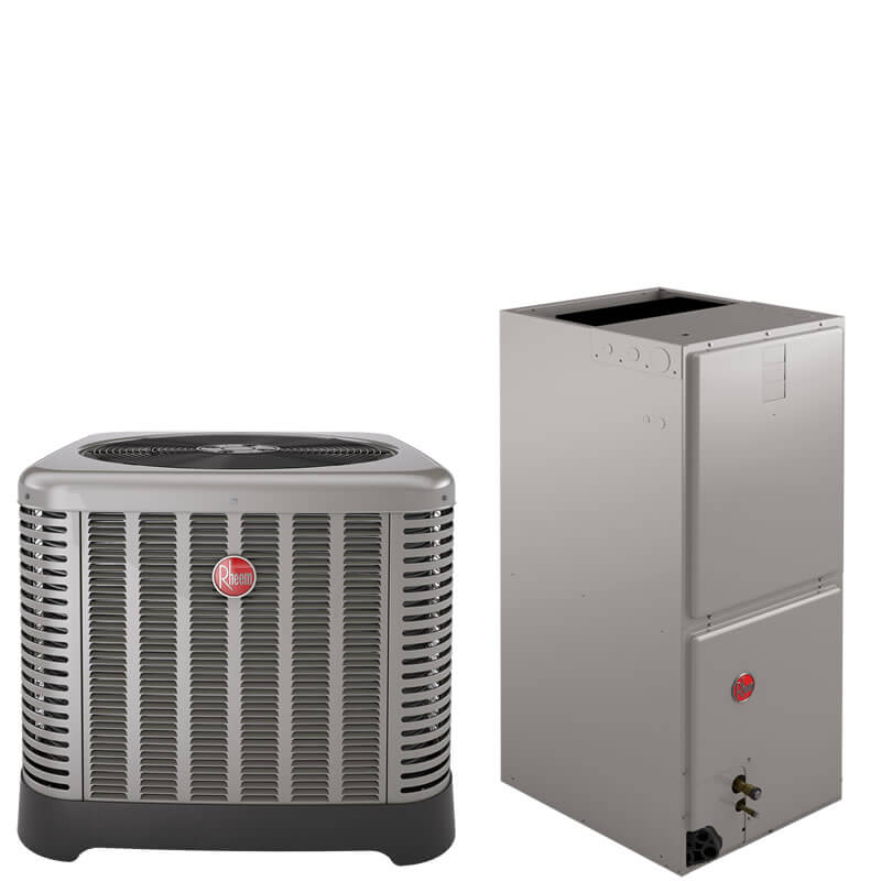 3 Ton Rheem SEER2 R410A Two-Stage Pump System | National Air Warehouse